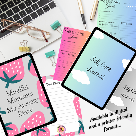 Self-Care Planner & Anxiety Diary – Digital Download